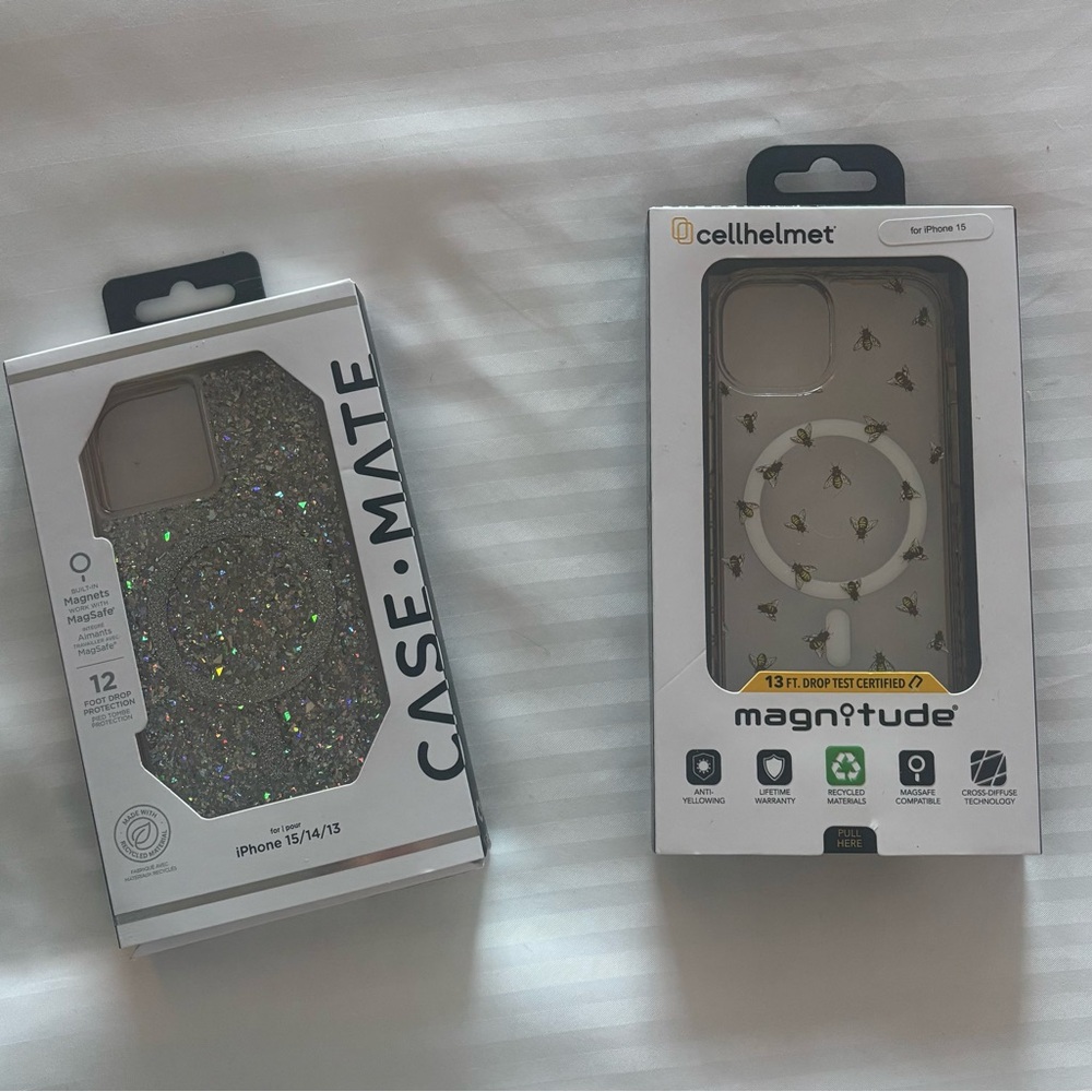 Casemate Sparkle Case + FREE CellHelmut Bee iPhone 13-14-15 Case (2️⃣ cases!👏🏽)